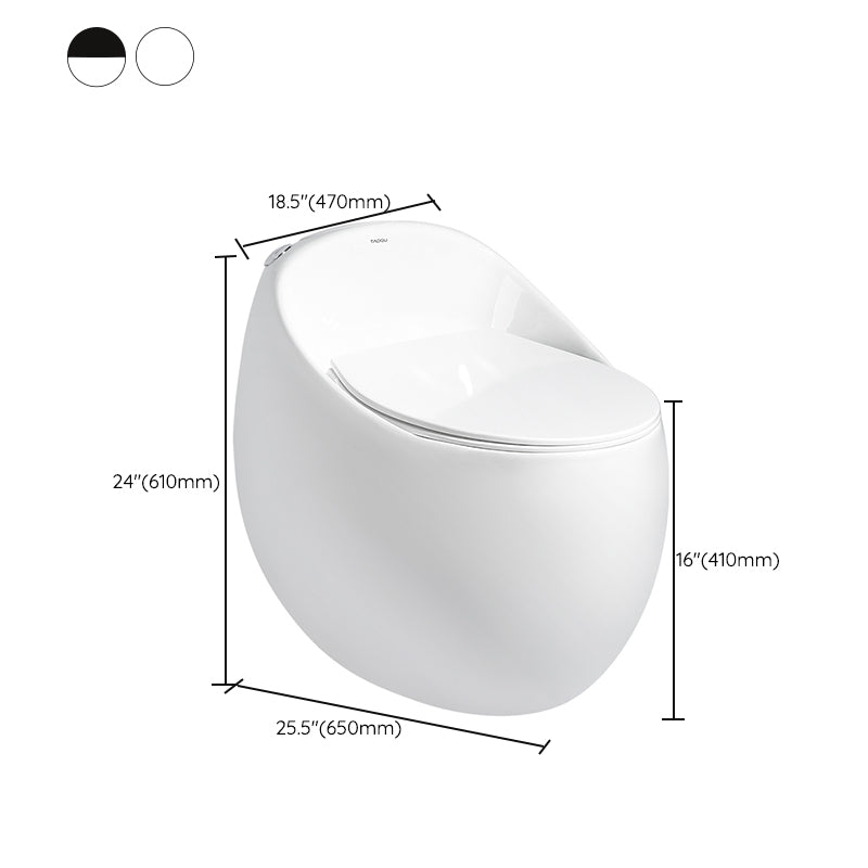 Modern Ceramic Flush Toilet Floor Mounted Seat Included Urine Toilet for Bathroom