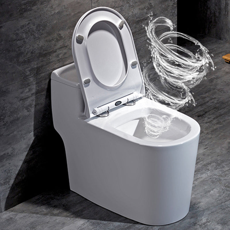 Traditional Ceramic Flush Toilet All-In-One Toilet Bowl for Bathroom