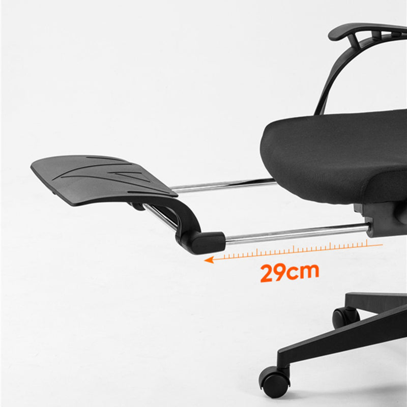 Modern Chair Fixed Arms Adjustable Seat Height Swivel Chair with Wheels