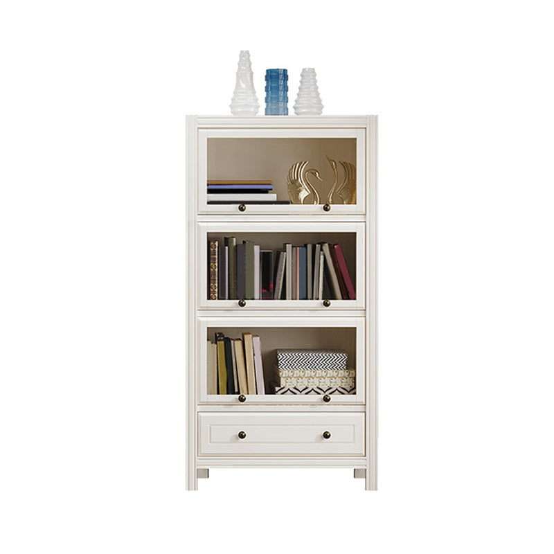 Modern Style Closed Back Standard Bookshelf Wooden Bookcase for Study Room