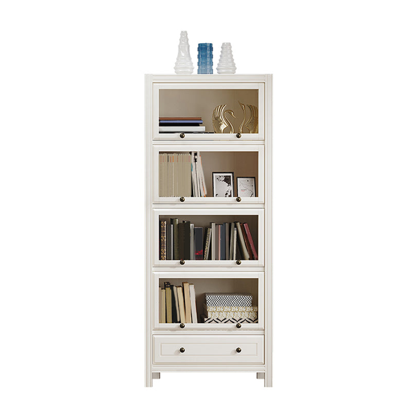Modern Style Closed Back Standard Bookshelf Wooden Bookcase for Study Room