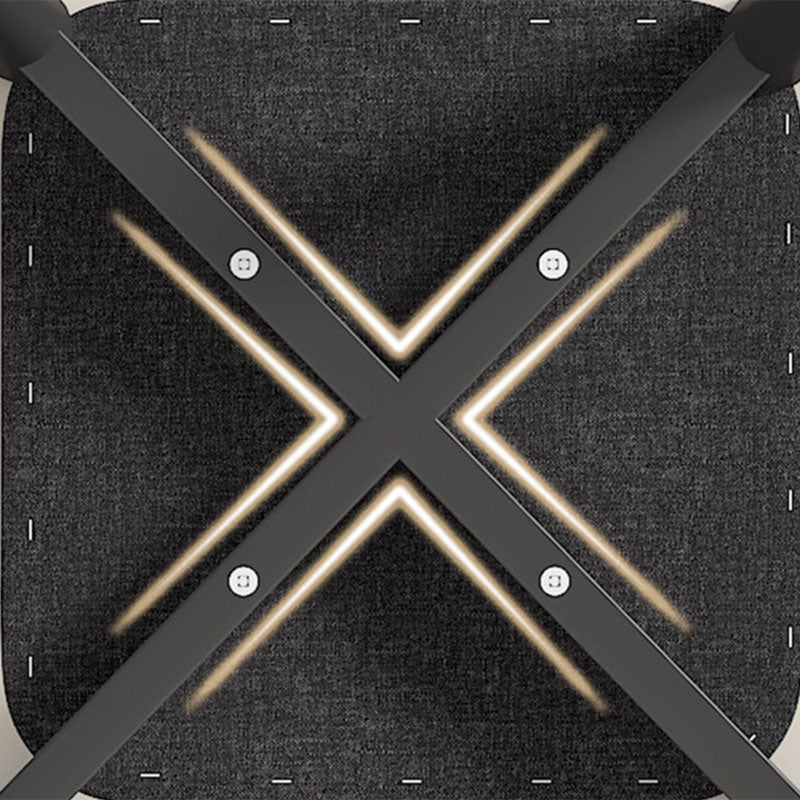 Solid Color Leather Standard Stool Modern Simple Square Stool