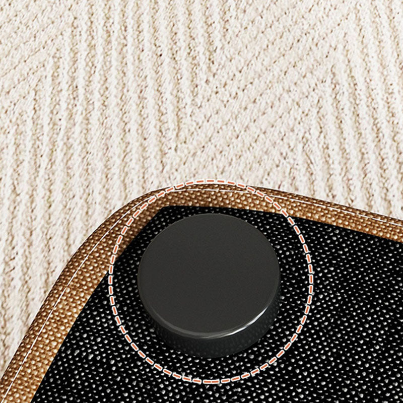 Solid Color Fabric Standard Stool Modern Simple Square Upholstered Stool