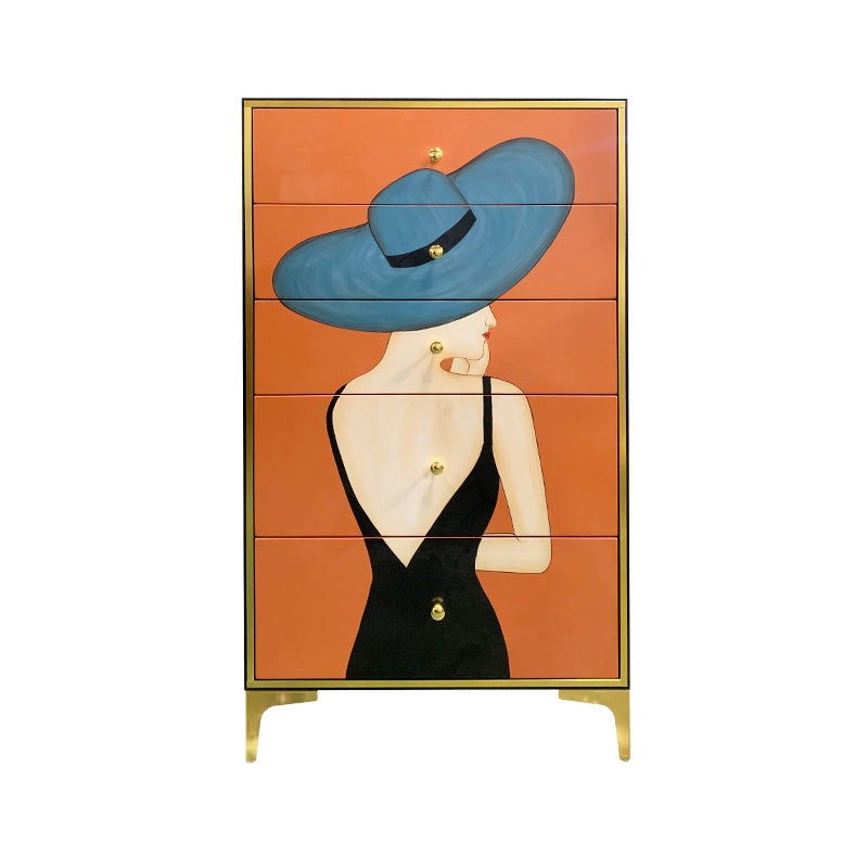 Horizontal Glam Double Chest Soft-Close Drawers Storage Chest