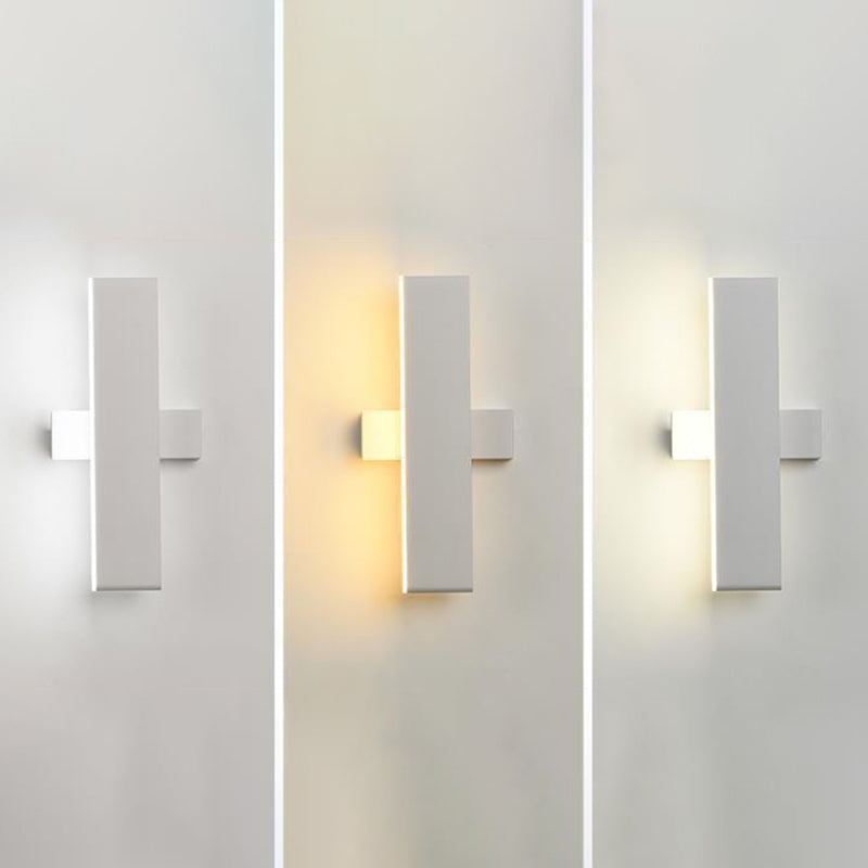 Single Black/White Modern Wall Mounted Sconce LED Wall Light for Bedroom