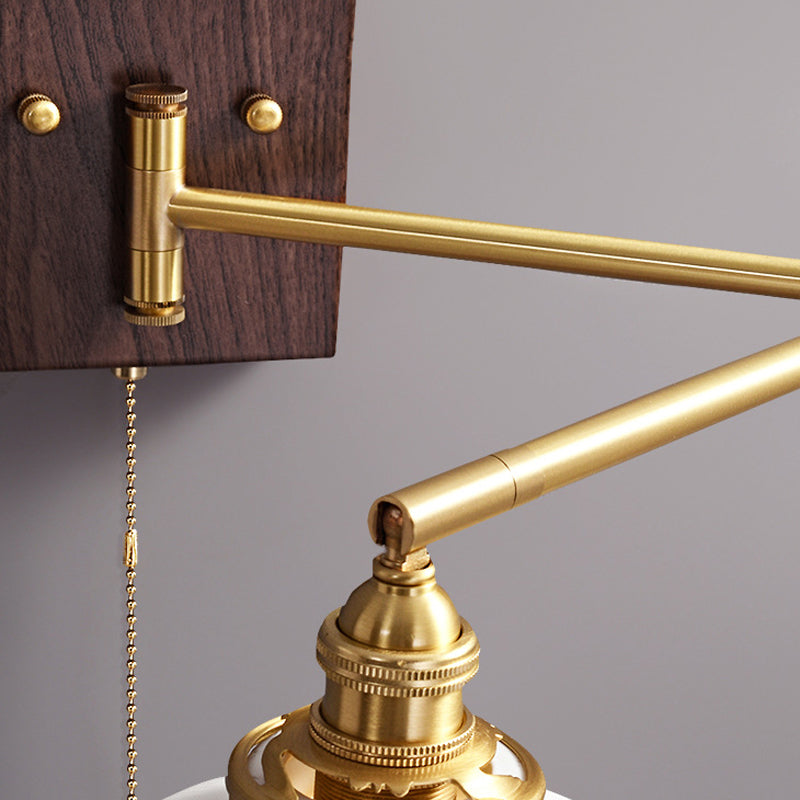 Simple Geometric Stone Wall Lamps Metal Wall Light Fixtures for Bedroom