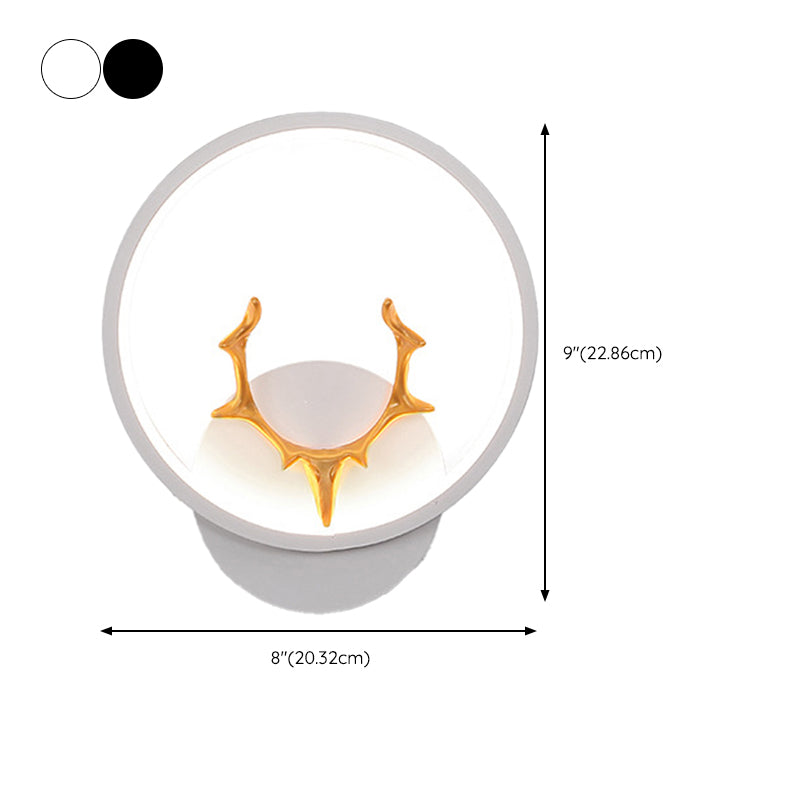 1 Light Unique Shape Wall Mounted Light Modern Sconce Light Fixture for Living Room