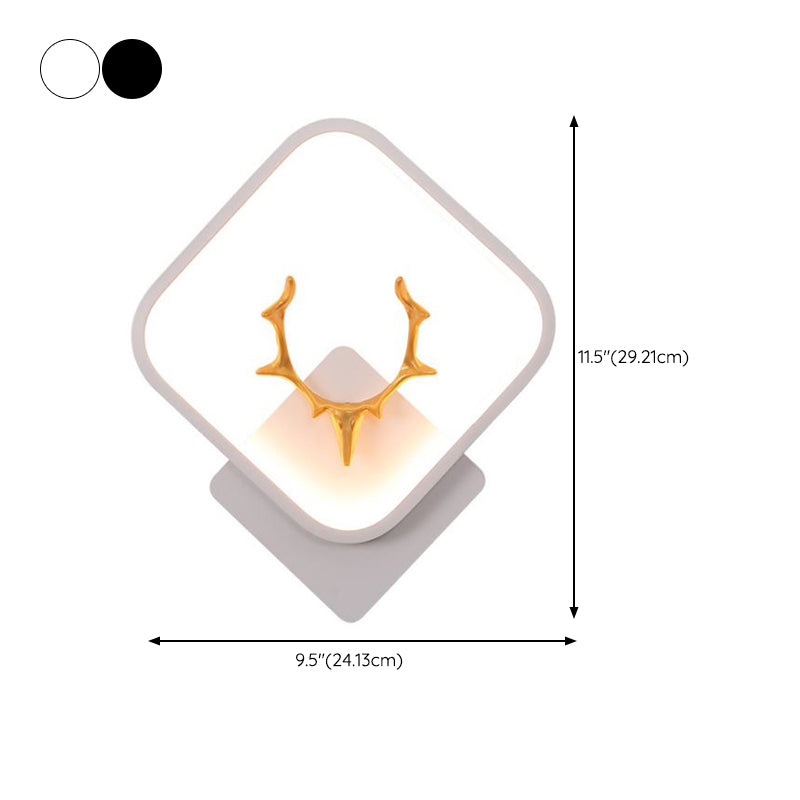 1 Light Unique Shape Wall Mounted Light Modern Sconce Light Fixture for Living Room