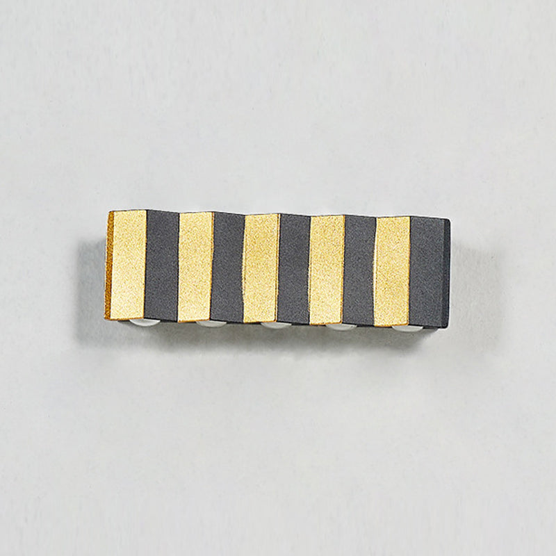 Black and Gold Wall Light Aluminum Modern LED Wall Flush Mount for Outdoors