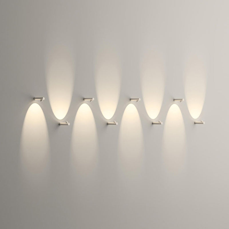 Modernism Style Single Wall Mounted Sconce Unique Wall Light in Black/White Finish