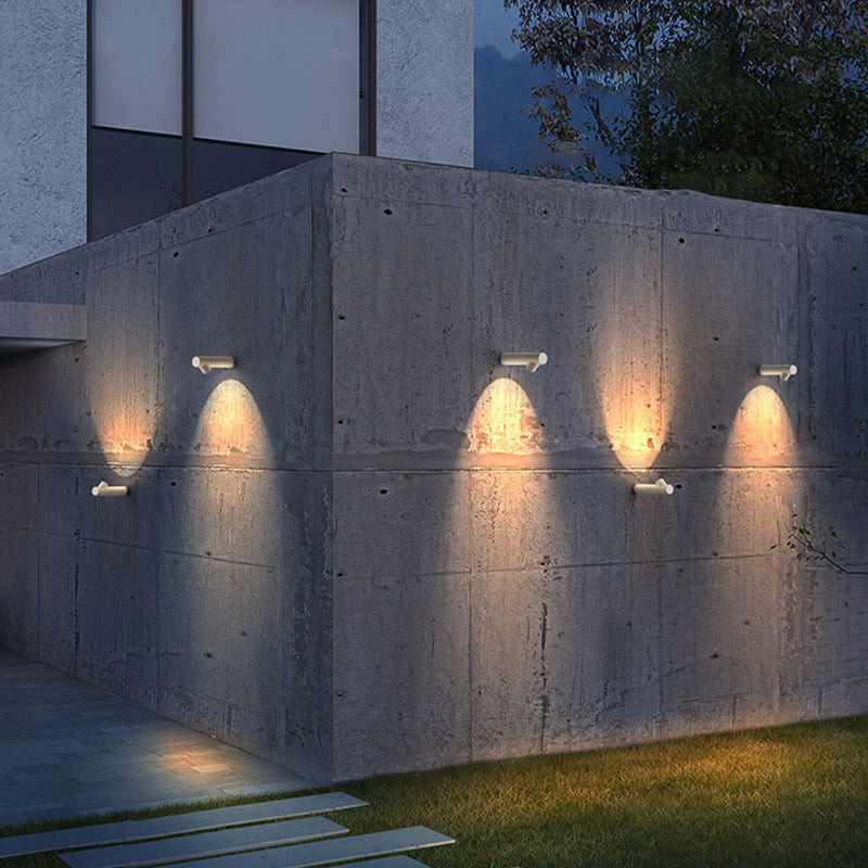 Modernism Style Single Wall Mounted Sconce Unique Wall Light in Black/White Finish