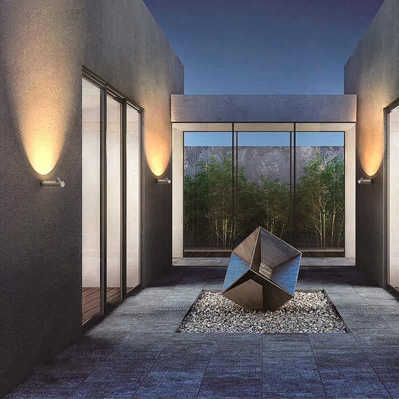 Modernism Style Single Wall Mounted Sconce Unique Wall Light in Black/White Finish