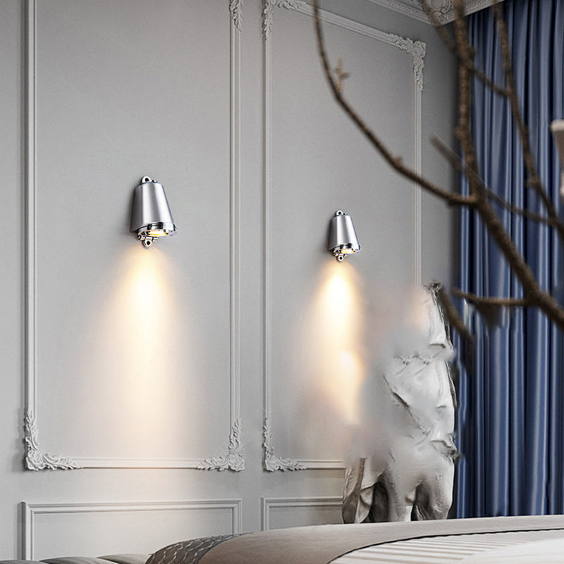 Single Contemporary Polished Finish Wall Mounted Sconce LED Wall Light for Foyer