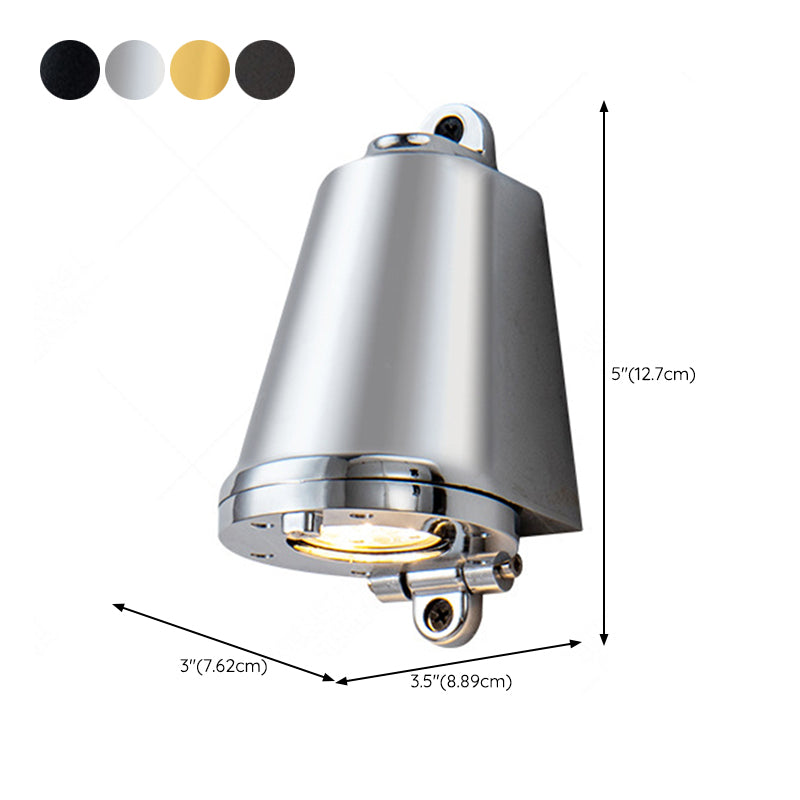 Single Contemporary Polished Finish Wall Mounted Sconce LED Wall Light for Foyer