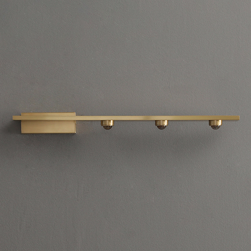 Post Modern 3 / 4 - Light Bath Bar Solid Brass Bathroom Vanity Lighting in Gold