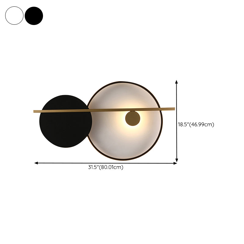 LED Bath Vanity Lighting Modern White/Black Wall Light for Bathroom