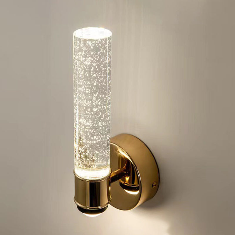 Crystal Bath Vanity Lighting Golden Modernism LED Wall Light for Bathroom