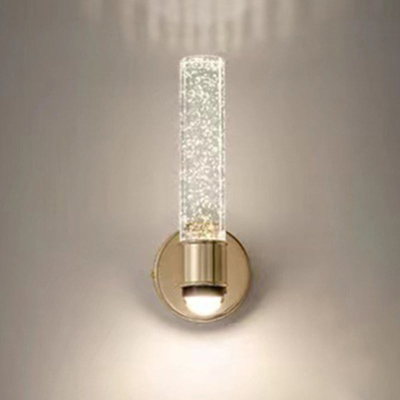 Crystal Bath Vanity Lighting Golden Modernism LED Wall Light for Bathroom
