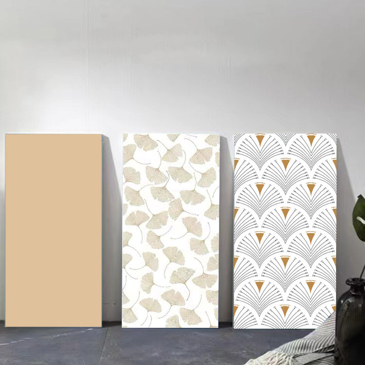 Rectangular Ceramic Matte Straight Edge Singular Tile Patterned Bathroom Wall