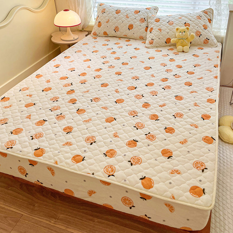 Elegant Extra Soft Fitted Sheet Modern Pattern PolyesterBed Sheet Set