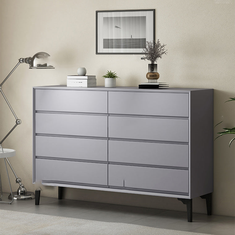 Contemporary Storage Chest Dresser 8 Drawers Storage Chest , 15.6 Inch Width