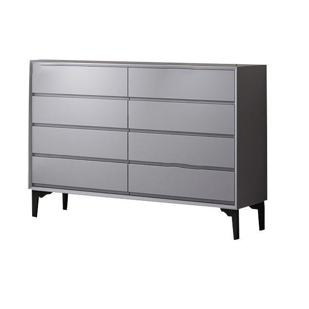 Contemporary Storage Chest Dresser 8 Drawers Storage Chest , 15.6 Inch Width