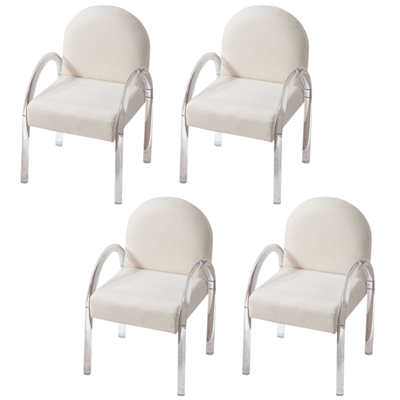 Contemporary 1/4/5/7 Pieces Furniture Rectangle Stone Dining Set in White