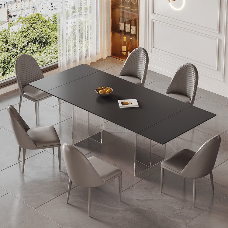 Contemporary 1/4/5/7 Pieces Furniture Rectangle Stone Dining Set for Home