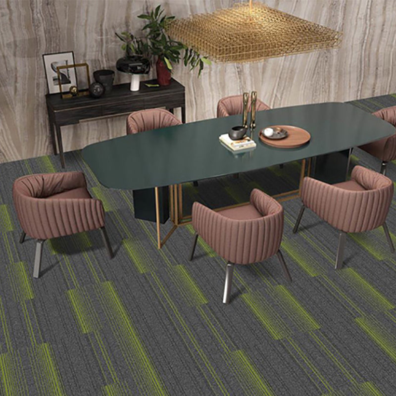 Dark Color Level Loop Carpet Tile Non-Skid Adhesive Tabs Indoor Carpet Tiles