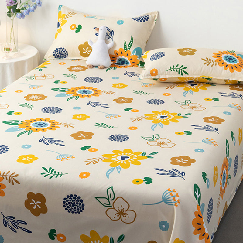 Breathable Printed Bed Sheet Twill Polyester Non-Pilling Sheet