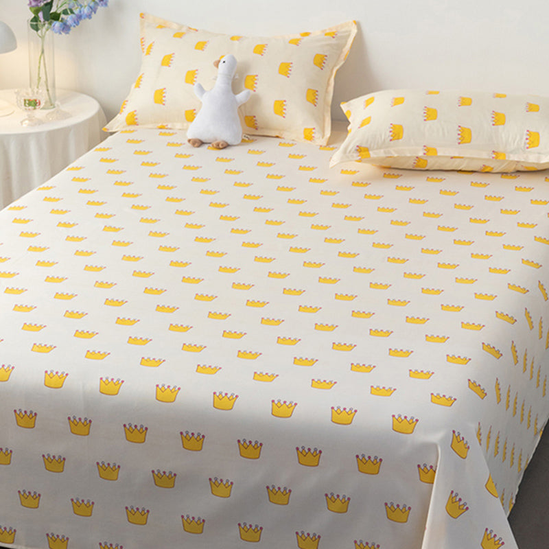 Breathable Printed Bed Sheet Twill Polyester Non-Pilling Sheet