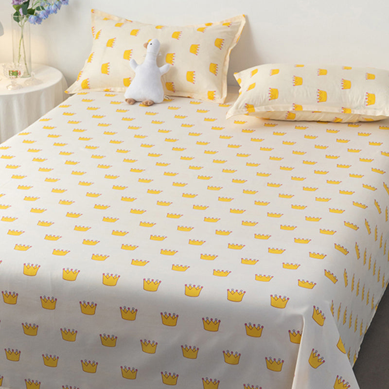 Cartoon Printed Bed Sheet Polyester Twill Non-Pilling Fade Resistant Sheet