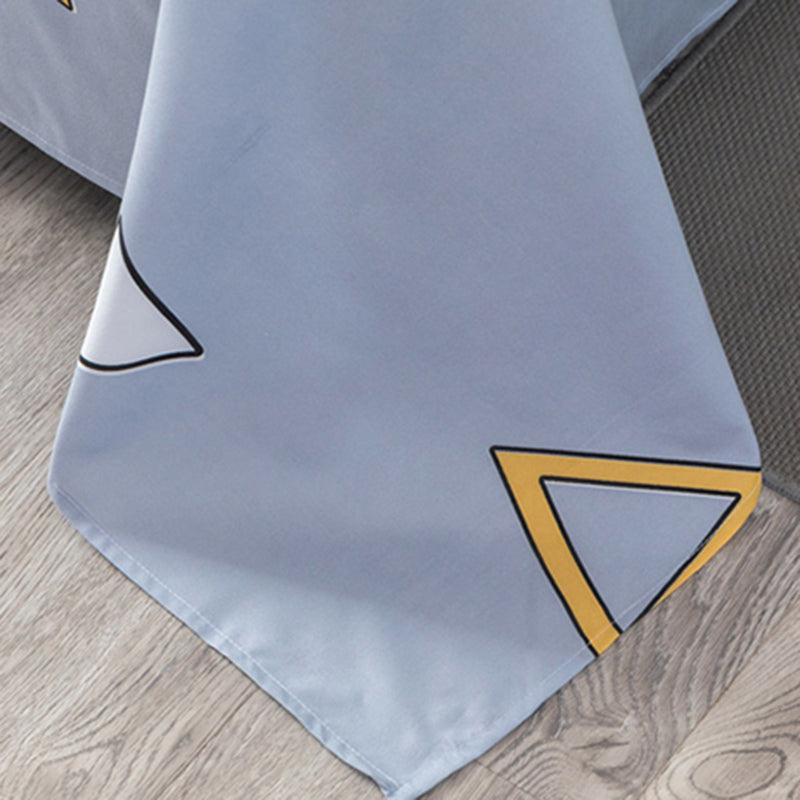 Cartoon Printed Bed Sheet Polyester Twill Non-Pilling Fade Resistant Sheet
