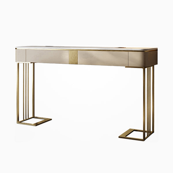 Contemporary Console Accent Table Antique Finish Console Sofa Table with Drawers