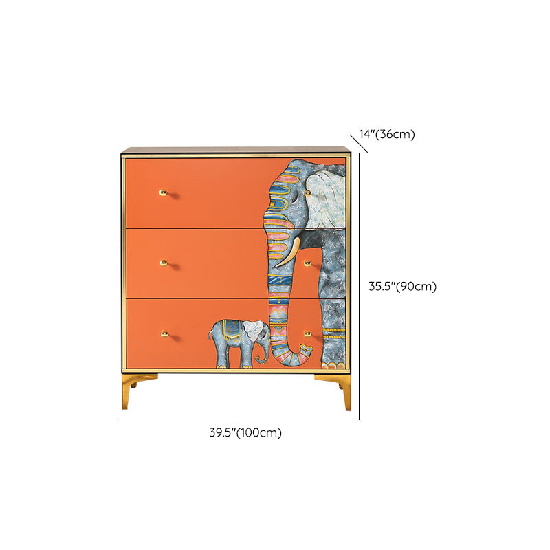 Horizontal Glam Double Chest Soft-Close Drawers Storage Chest