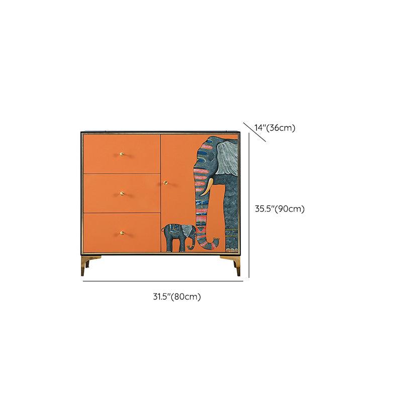 Horizontal Glam Double Chest Soft-Close Drawers Storage Chest