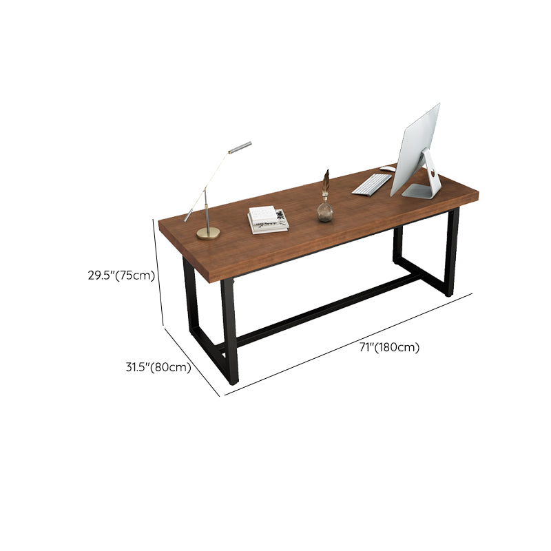 Modern Solid Wood Computer Desk Rectangular Shape Task Desks with Legs for Home