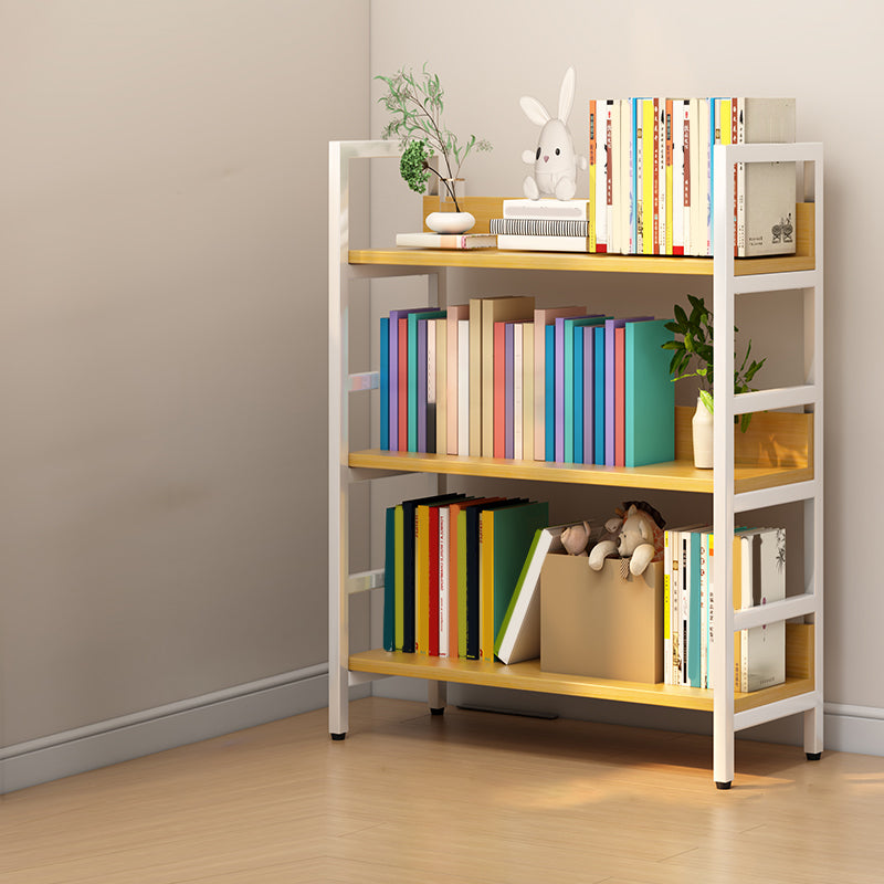 Standard Bookshelf Engineered Wood Scandinavian Open Back with Shelves