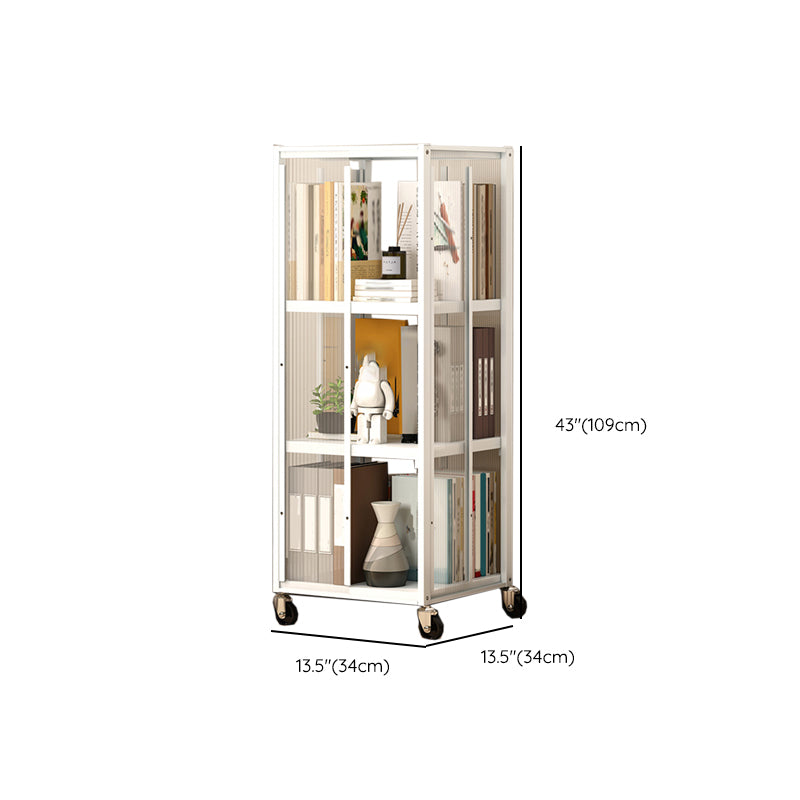 Standard Bookshelf Engineered Wood Scandinavian Open Back with Shelves