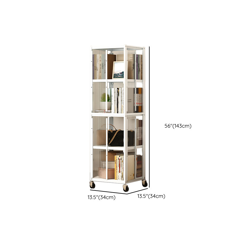 Standard Bookshelf Engineered Wood Scandinavian Open Back with Shelves
