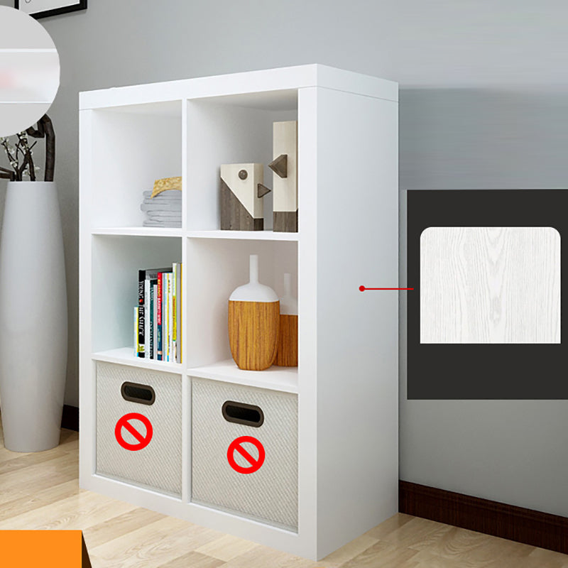 Standard Open Back Bookcase Engineered Wood Scandinavian Bookshelf (Drawers not Included)