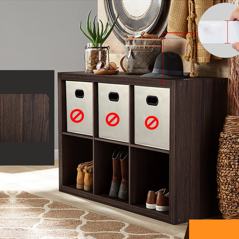 Standard Open Back Bookcase Engineered Wood Scandinavian Bookshelf (Drawers not Included)