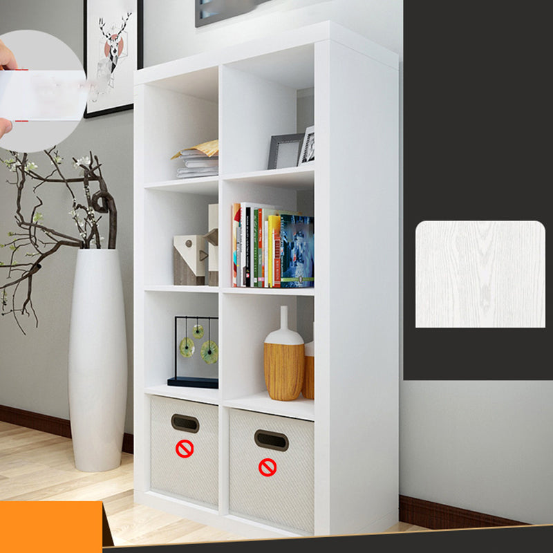 Standard Open Back Bookcase Engineered Wood Scandinavian Bookshelf (Drawers not Included)