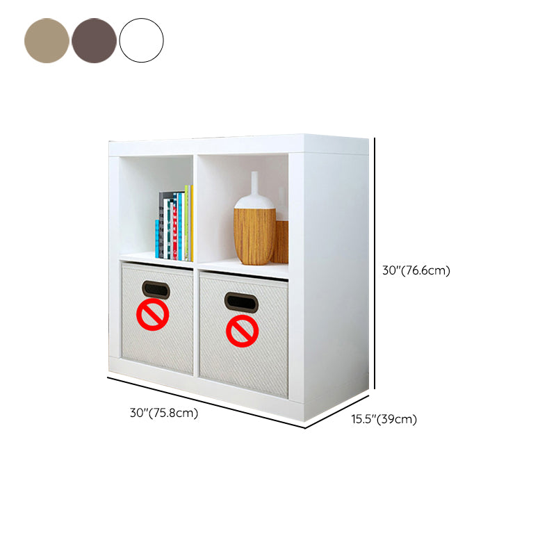 Standard Open Back Bookcase Engineered Wood Scandinavian Bookshelf (Drawers not Included)