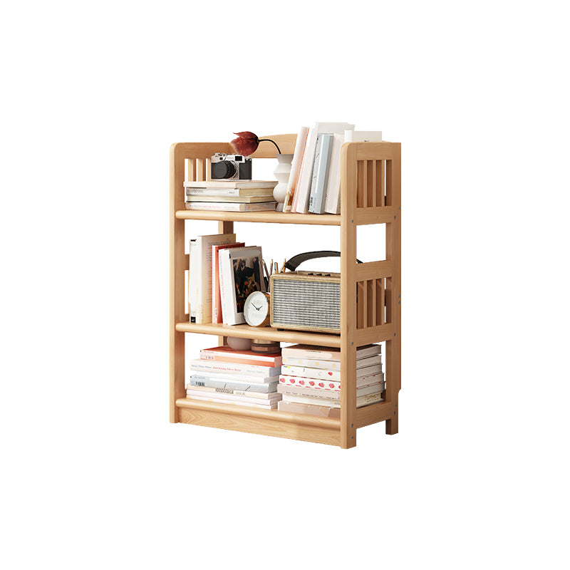 Scandinavian Style Open Back Bookshelf Standard Wooden Bookcase for Study Room