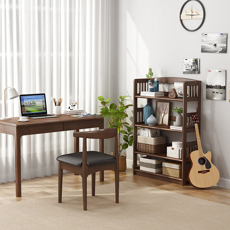 Scandinavian Style Open Back Bookshelf Standard Wooden Bookcase for Study Room