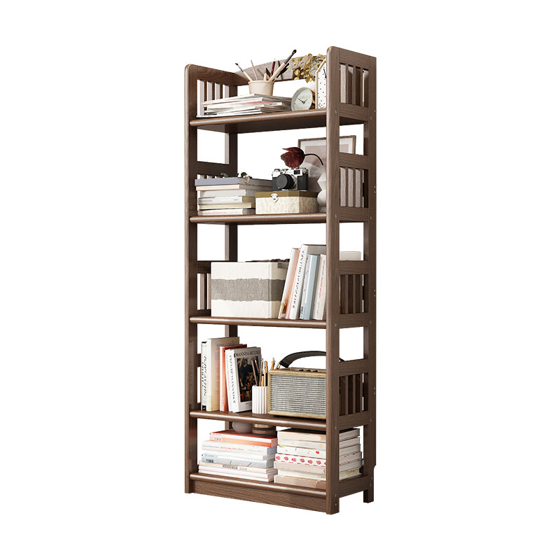 Scandinavian Style Open Back Bookshelf Standard Wooden Bookcase for Study Room