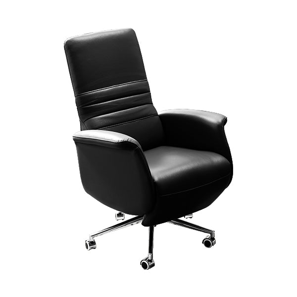 Padded Arms Chair Modern No Distressing Ergonomic Office Chair with Wheels