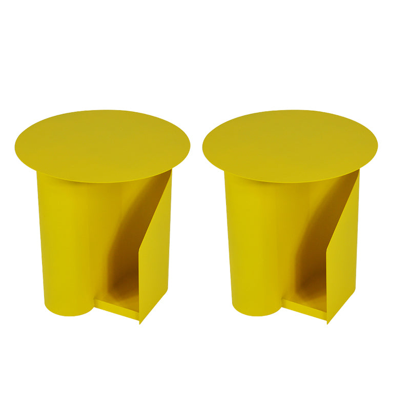 Glam Open Storage Accent Table Nightstand Antique Finish Bed Nightstand