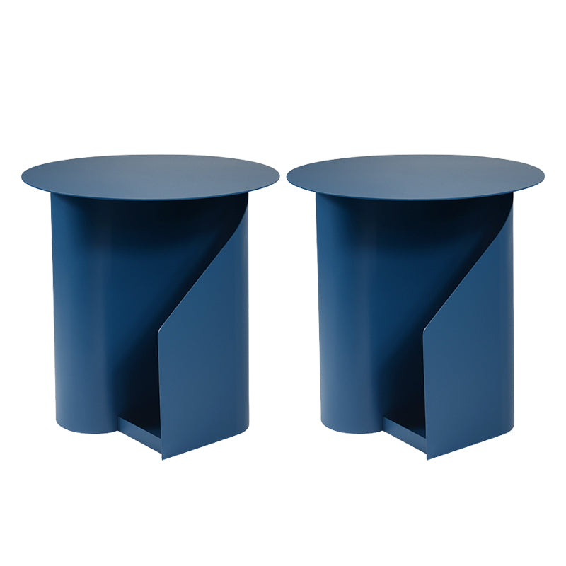 Glam Open Storage Accent Table Nightstand Antique Finish Bed Nightstand